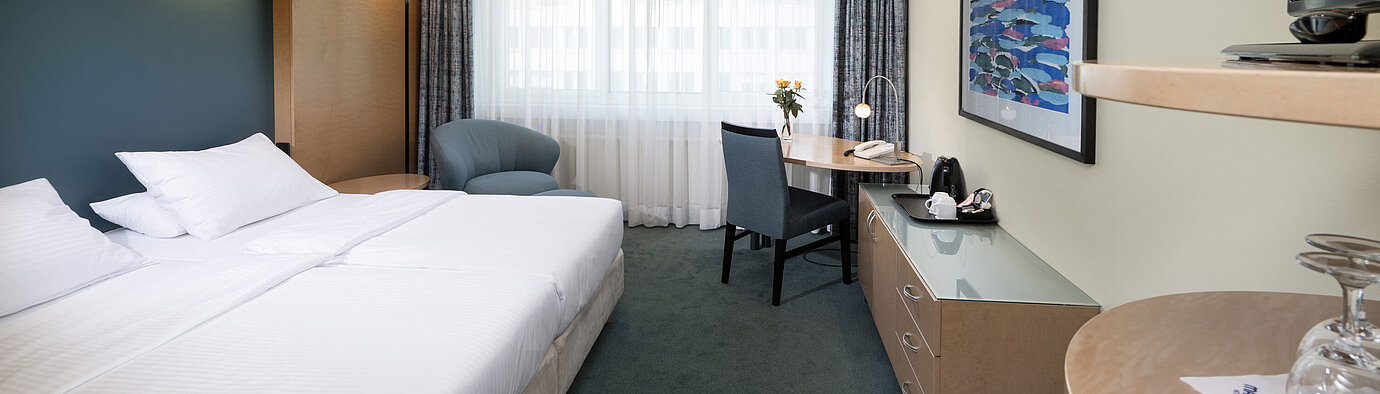 Helles Classic Zimmer mit Doppelbett im Maritim proArte Hotel Berlin