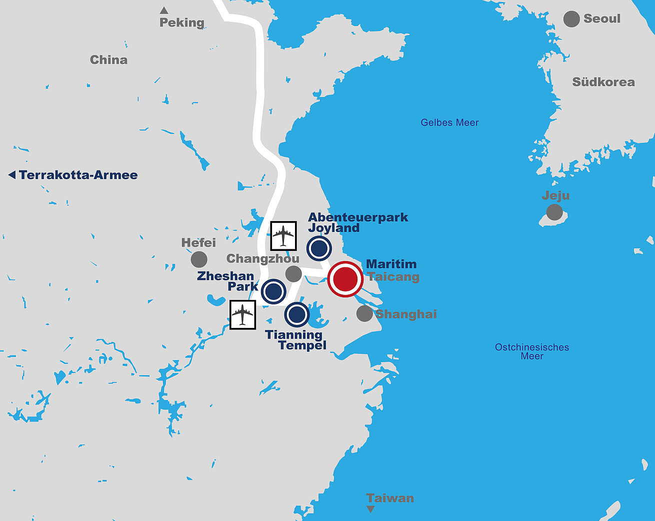 Lageplan Maritim Hotel & Conference Center Taicang