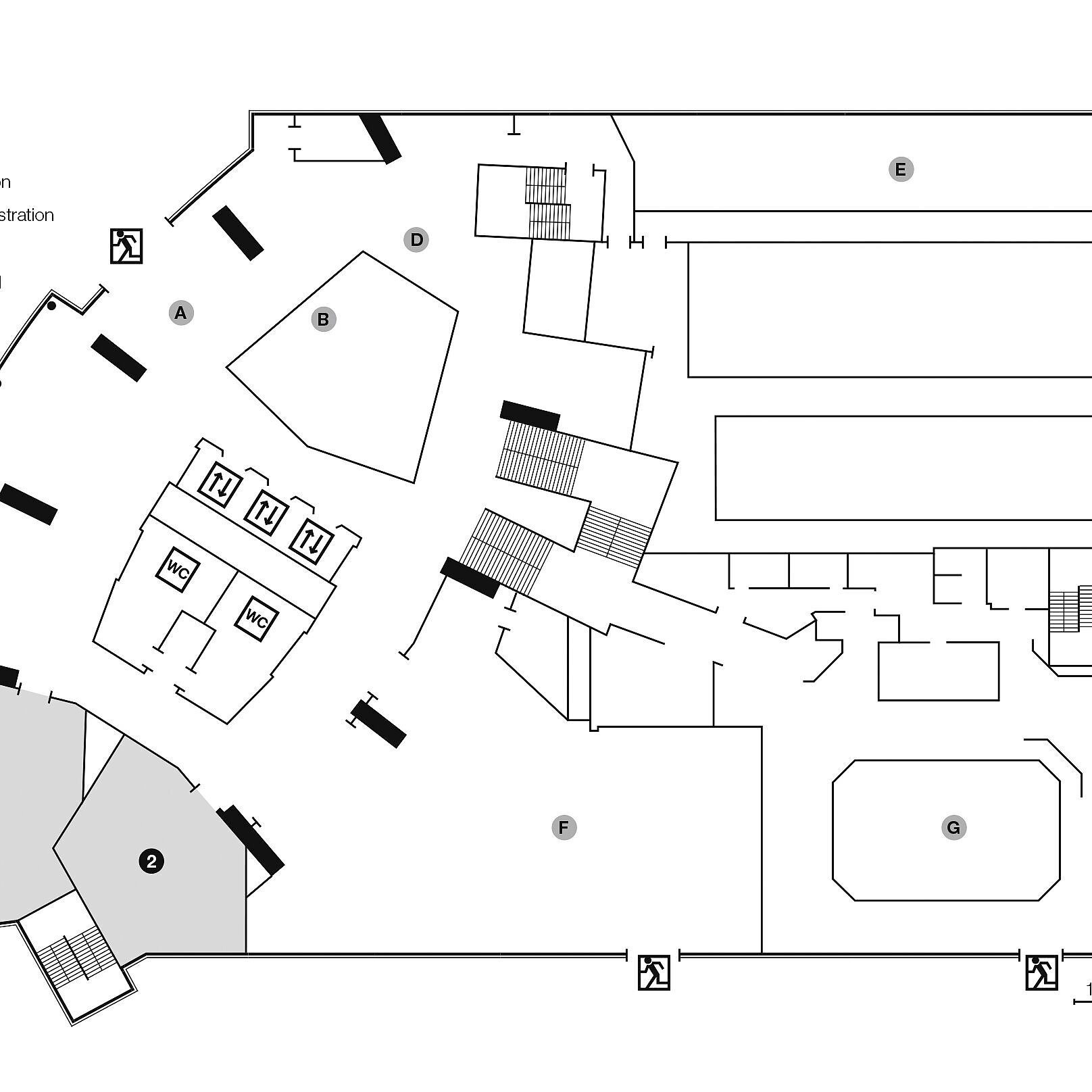Grundrissplan, Erdgeschoss | Maritim Hotel Ulm