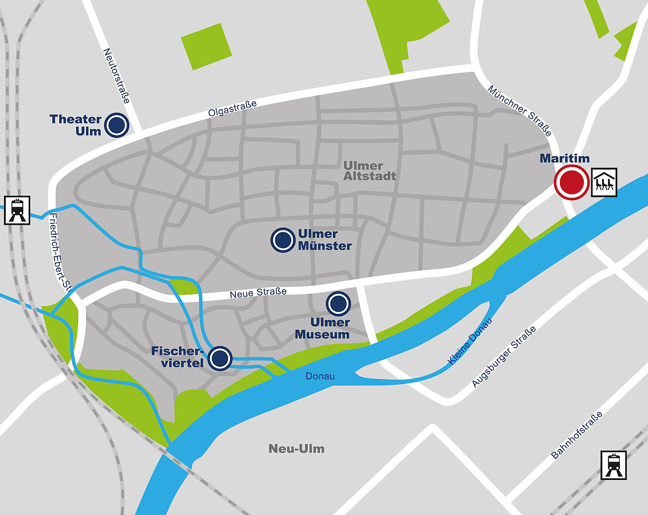 Lageplan Maritim Hotel Ulm