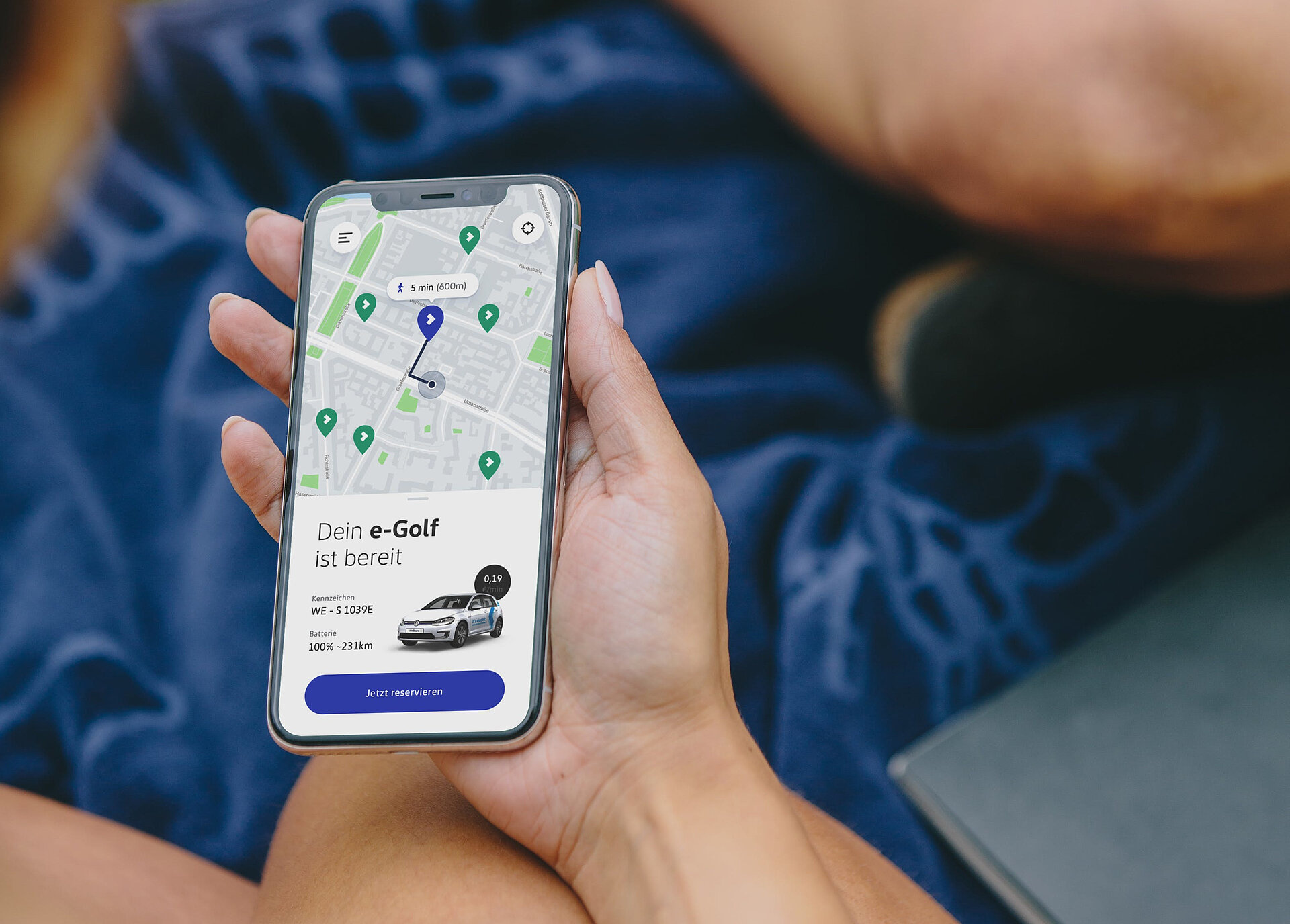 Mit E-Golfs umweltfreundlich durch die Hauptstadt carsharing-app-weshare