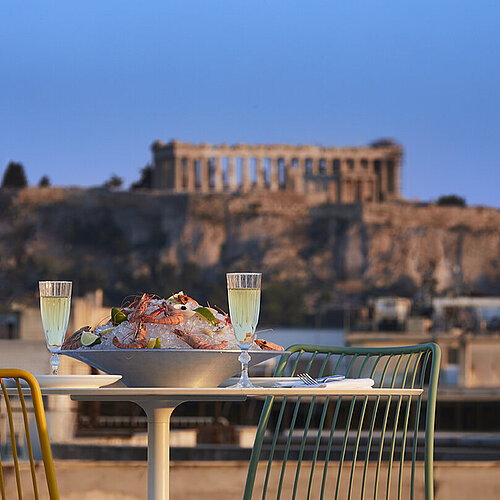 Dinner mit Akropolisblick | Brown Acropol Hotel Athen