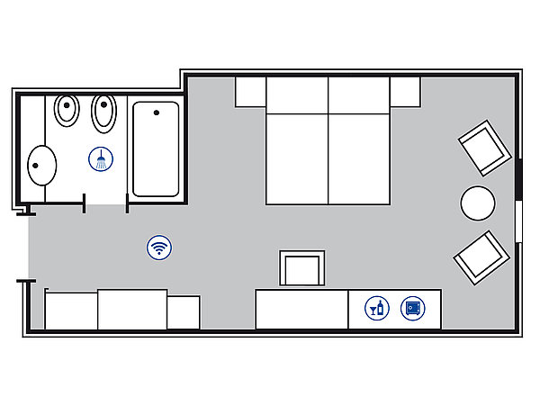 Plano de la habitación | Maritim 