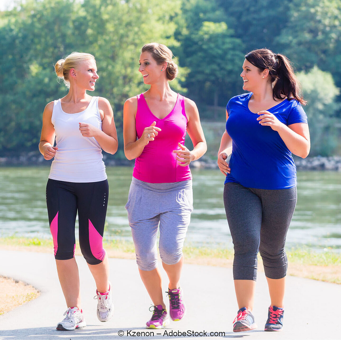 Drei Frauen beim Joggen