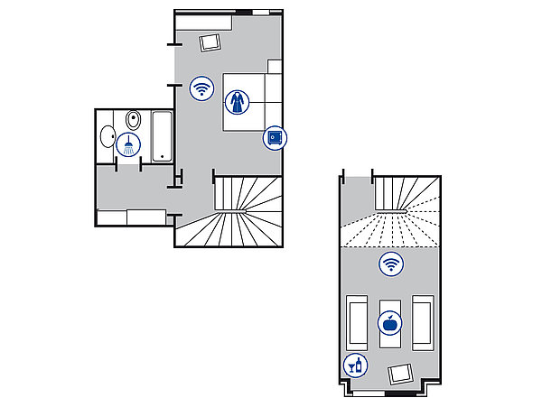 Zimmergrundriss Junior Suite | Maritim Hotel Mannheim