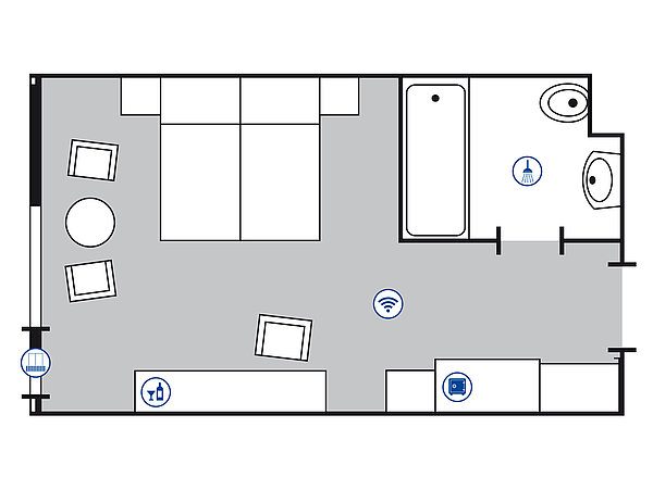 Plan de la chambre Superior | Maritim Hotel Bad Salzuflen