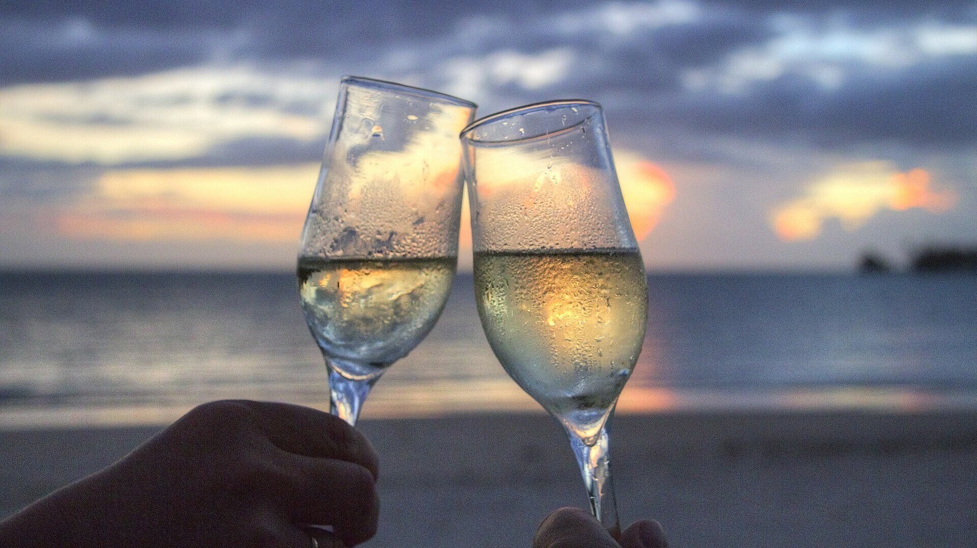Sekt am Strand Sekt am Strand