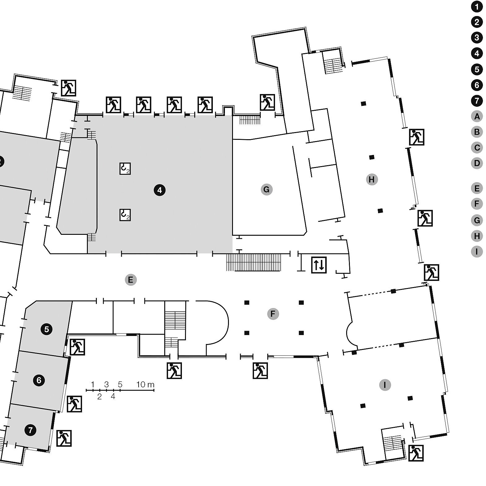 Grundrissplan, Erdgeschoss | Maritim Hotel Königswinter